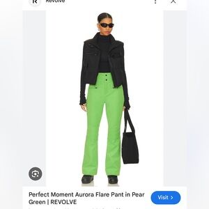 NWT / IN BAG - PERFECT MOMENT AURORA FLARE PANT in PEAR GREEN